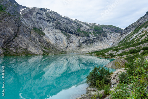 Fototapeta Naklejka Na Ścianę i Meble -  Glacial Lake of the Nigardsbreen Glacier, Jostedalen,  Norway