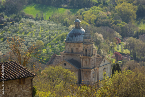 Church in the countryside of Montepulciano   Italy