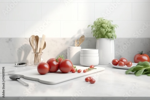 vegetables in a kitchen
