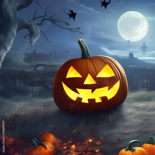 Spooky Pumpkin Images | High-Quality Halloween Jack-O'-Lanterns for Your Creative Design Projects