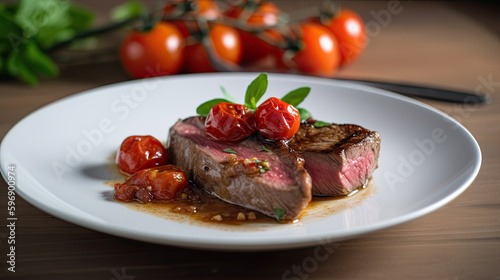 illustration of steak beef.
