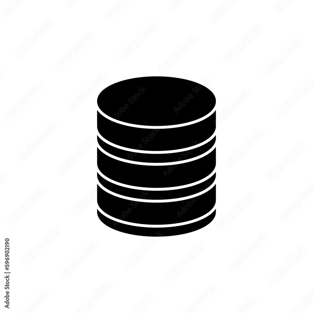 Database icon vector. server icon. storage Database icon vector. server icon. storage