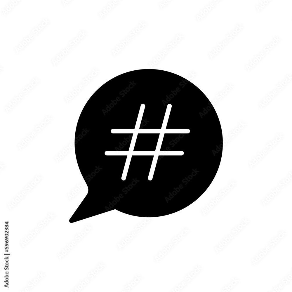 Obraz premium Hashtag icon vector. hashtag simbols
