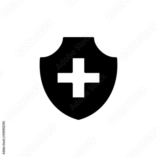 Health insurance icon vector. medical insurance icon