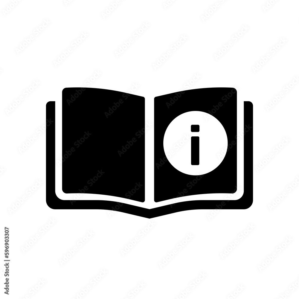 open book info guide manual outline icon - obrazy, fototapety, plakaty 