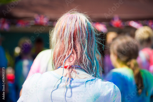 colours in hair, paint party