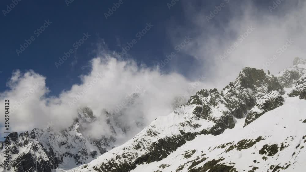 Snowy Alps Mountain from Mont Blanc, Time Lapse
Snowy Alps Mountain from Mont Blanc, Time Lapse