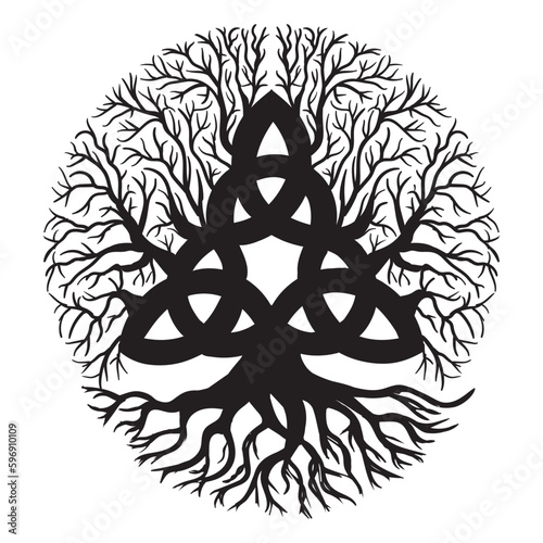 Tree of Life , Yggdrasil vector	

