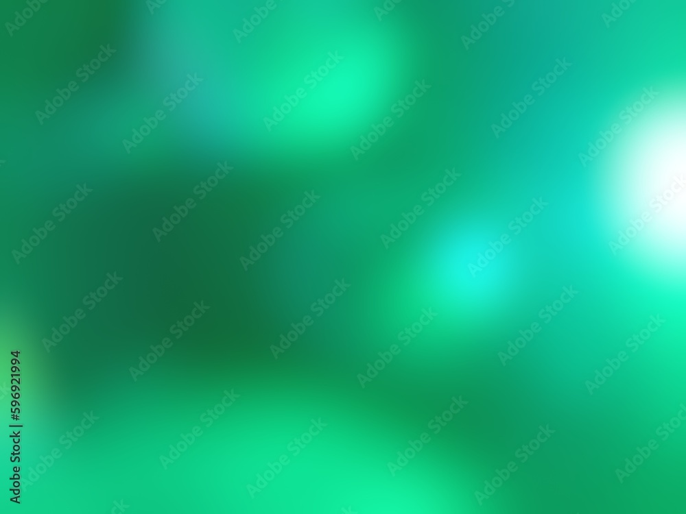 Abstract blur background image of green color gradient used as an illustration. Designing posters or advertisements.