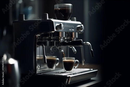 professional coffee machine. Generative AI