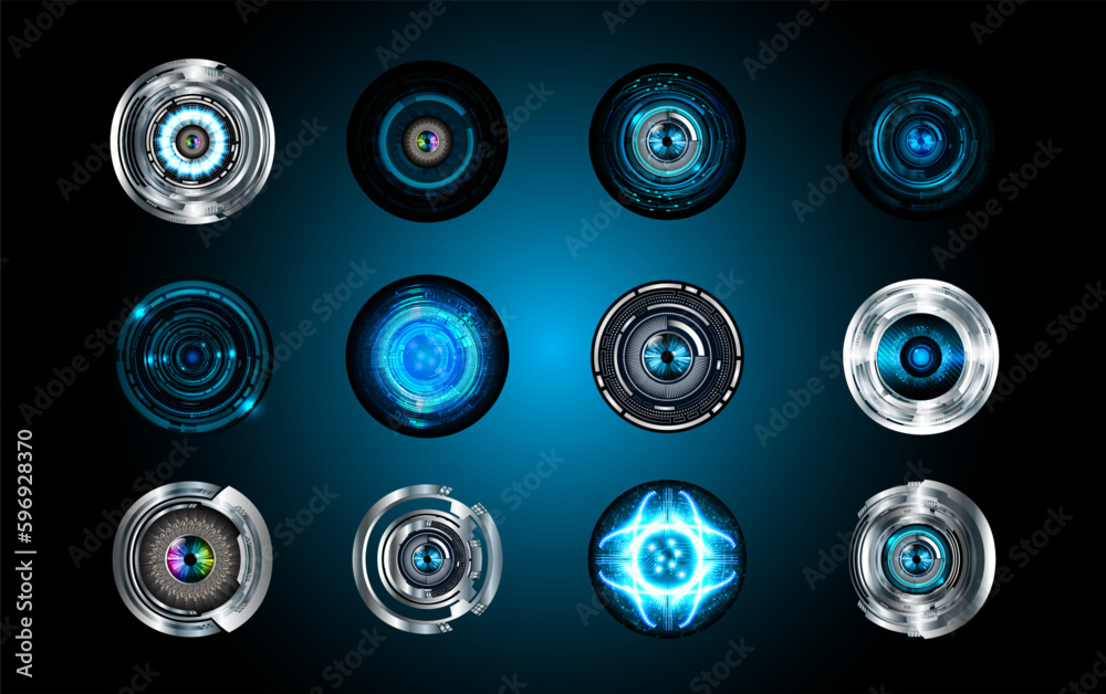 eye cyber circuit future technology concept background
eye cyber circuit future technology concept background