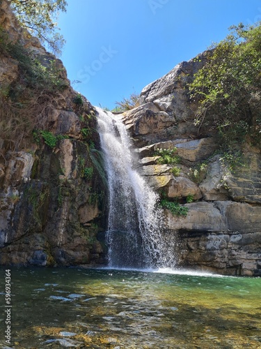 waterfall in the forest of Hornillos - Ancash - Peru