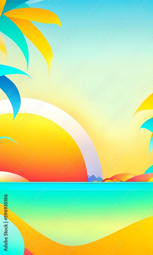 vertical abstract background summer colors