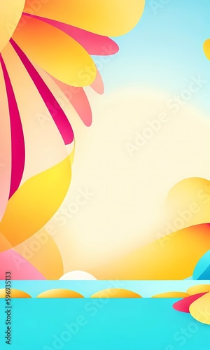 Obraz na płótnie vertical abstract background summer colors w salonie