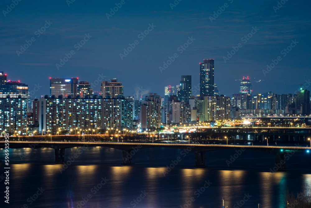 Night View of Seoul, Korea