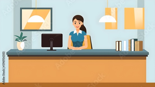 woman in the office