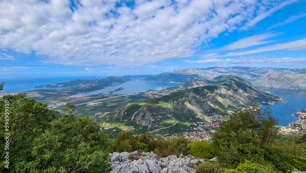 Exploration from land and water of the Bay of Kotor on the Adriatic Sea, Montenegro Exploration from land and water of the Bay of Kotor on the Adriatic Sea, Montenegro