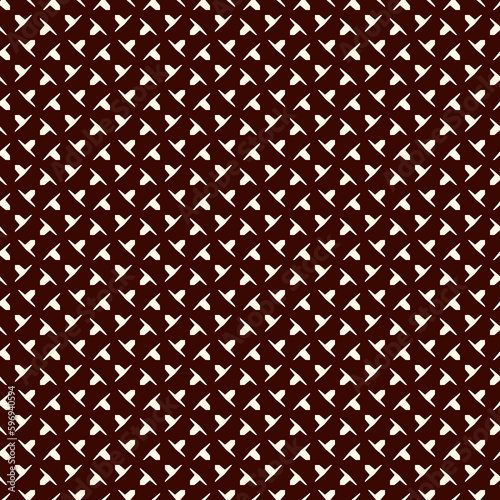Geometric seamless pattern. Simple surface print. Puzzle shapes motif ornament. Minimal geo modern background