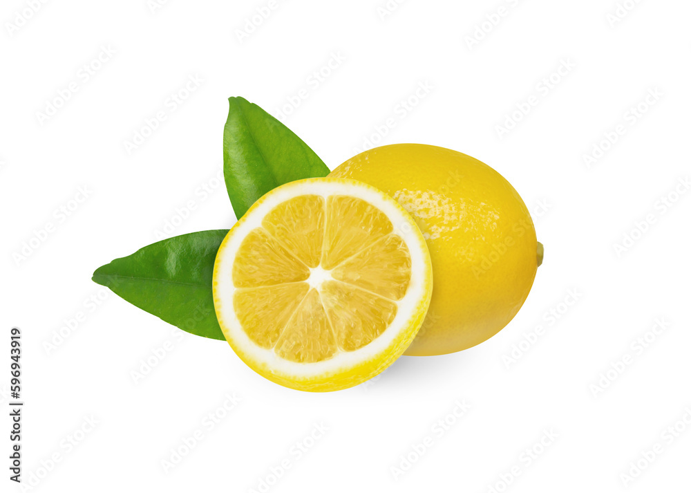 Closeup fresh lemon fruit isolated on white background, food and healthy concept Closeup fresh lemon fruit isolated on white background, food and healthy concept