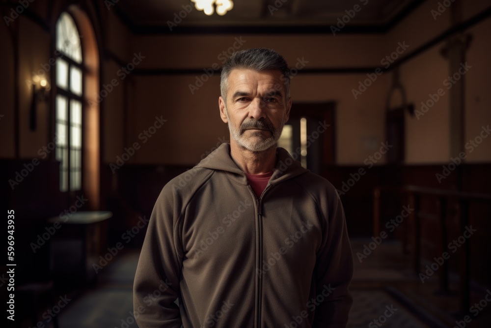 Portrait of a senior man in a mosque. Selective focus. Portrait of a senior man in a mosque. Selective focus.