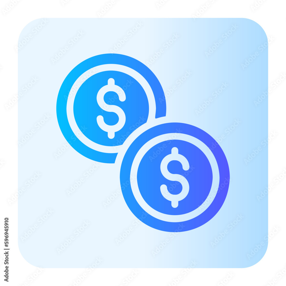 coin gradient icon coin gradient icon