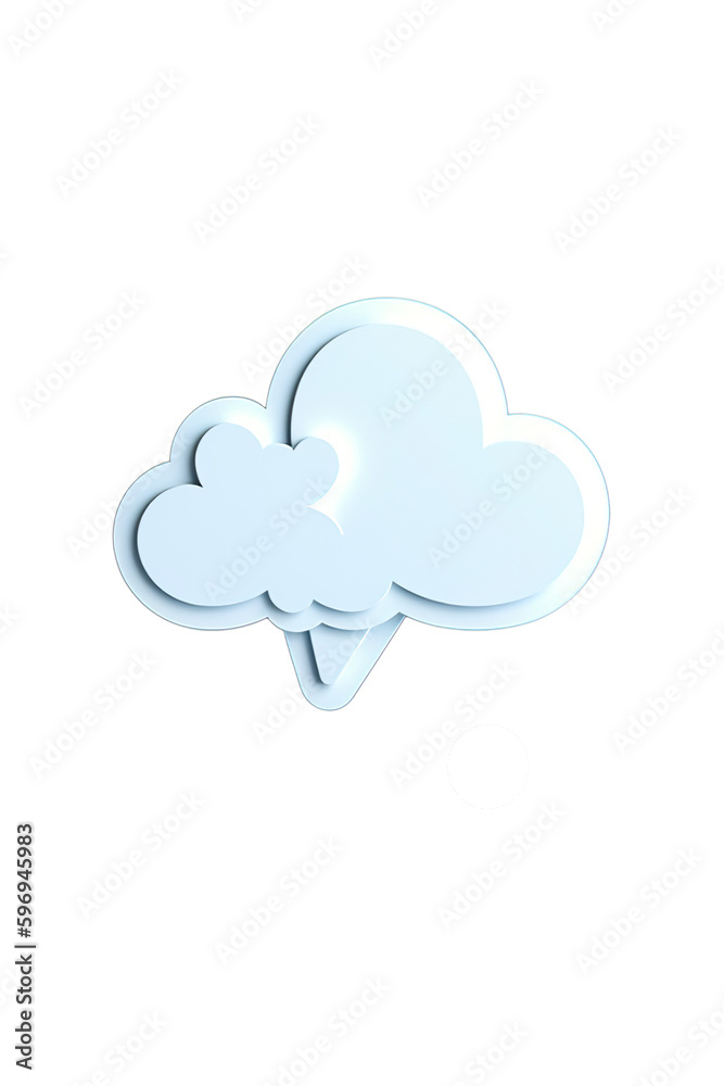 A white cloud A white cloud