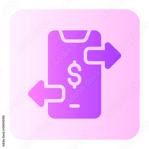 transaction gradient icon