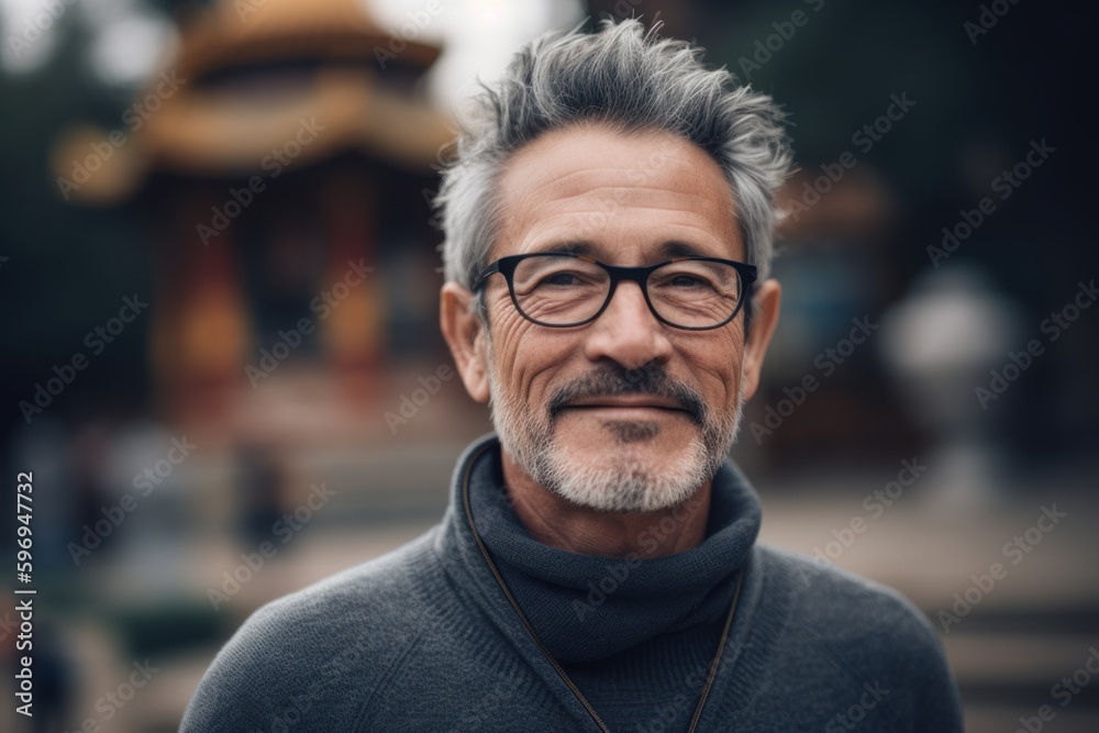 Portrait of a handsome senior man with gray hair wearing eyeglasses Portrait of a handsome senior man with gray hair wearing eyeglasses