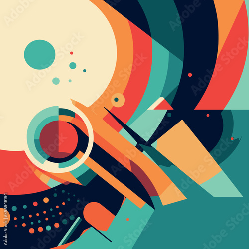 abstract background with modern shapes, vector illustration.