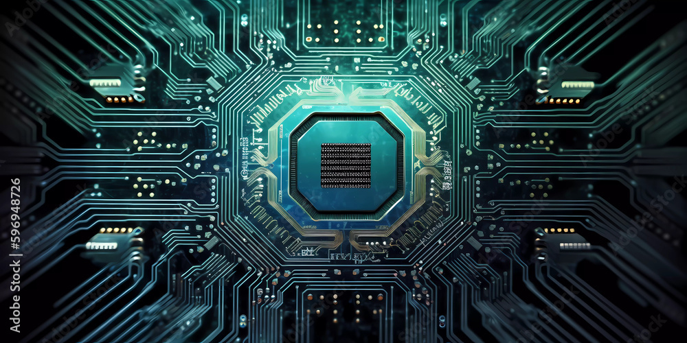 Hi-tech circuit board fractal background Hi-tech circuit board fractal background