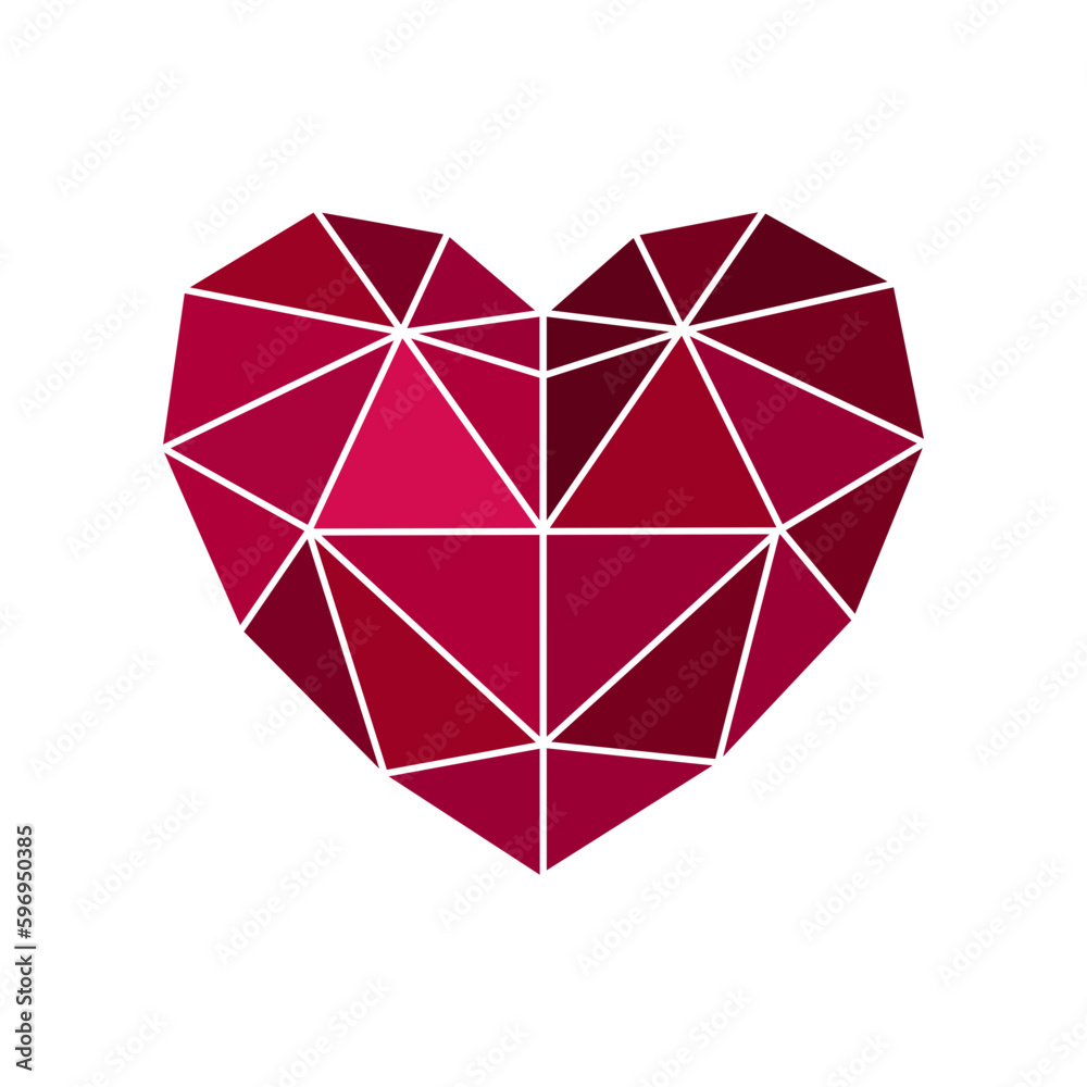 Jewel heart graphic