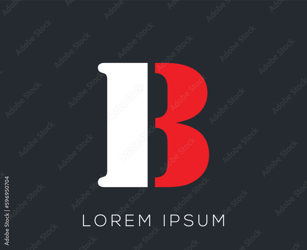 Initial Alphabet 'B' Logo Design Template Initial Alphabet 'B' Logo Design Template
