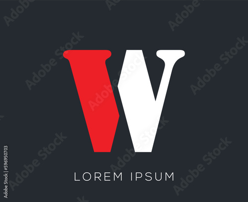 Initial Alphabet 'W' Logo Design Template