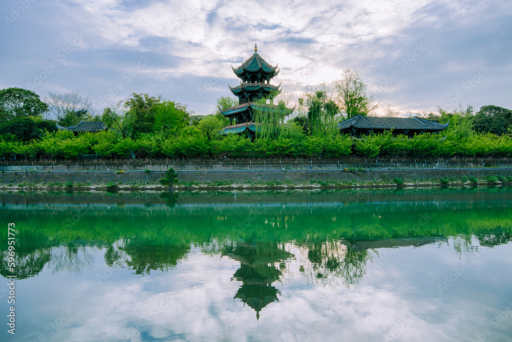 Chongli Pavilion, Wangjiang Tower, Chengdu, Sichuan, China