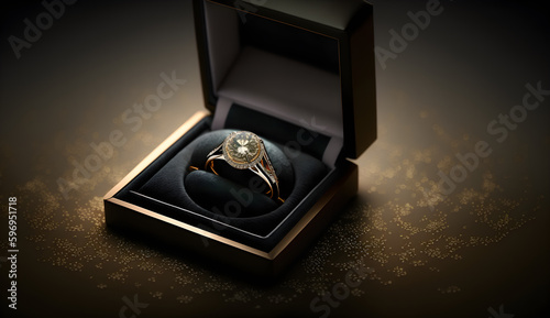 unique diamond ring in a box © Regina