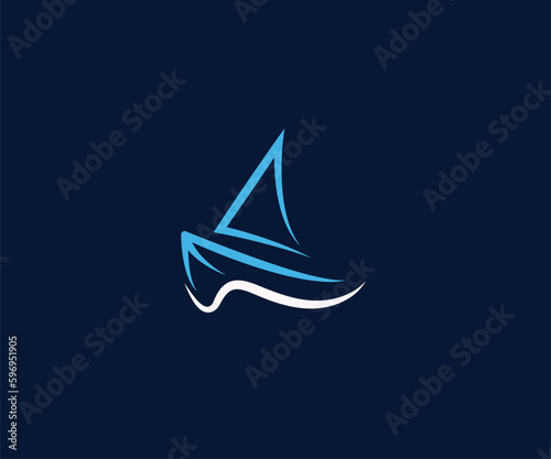 Sailboat logo design