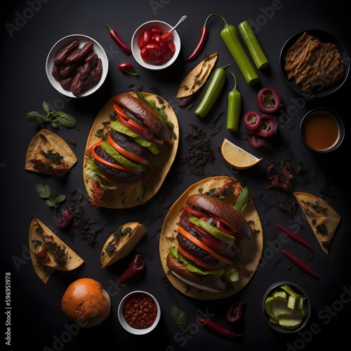 FAST FOOD IMAGES, SCALED UP, 8K photo