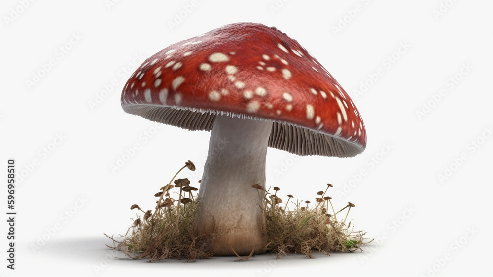 Mushroom and mushrooms with white background Mushroom and mushrooms with white background
