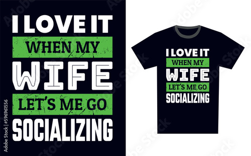 Socializing T Shirt Design Template Vector