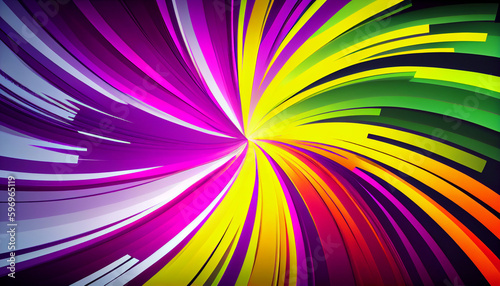 Generative AI  Colorful Whirlwind  Vibrant Dual-Toned Abstract Background