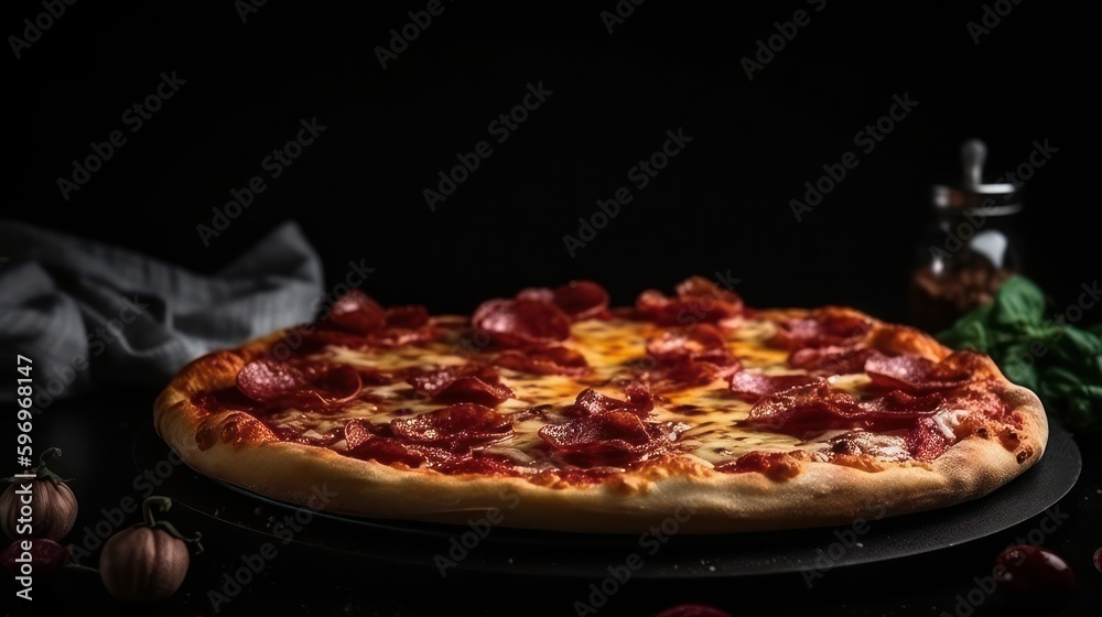 Savor the Flavor of Melty Cheese and Savory Pepperoni Pizza - Generative AI Savor the Flavor of Melty Cheese and Savory Pepperoni Pizza - Generative AI