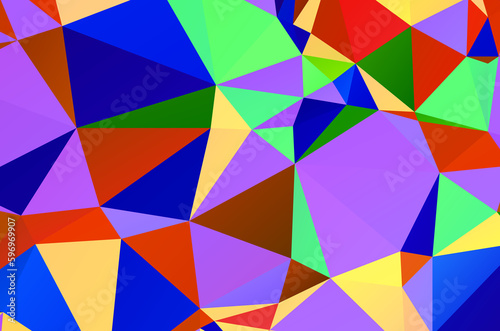 Light Multicolor, Rainbow vector abstract polygonal texture. Colorful illustration in abstract style with gradient. Brand new style for your business design.