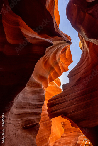Lower Antelope Canyon a Natural attraction in the Navajo Reservation near Page, Arizona USA