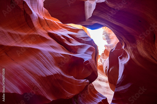 Lower Antelope Canyon a Natural attraction in the Navajo Reservation near Page, Arizona USA