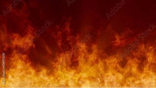 Through the solid wall of fire, flashes of light broke through.