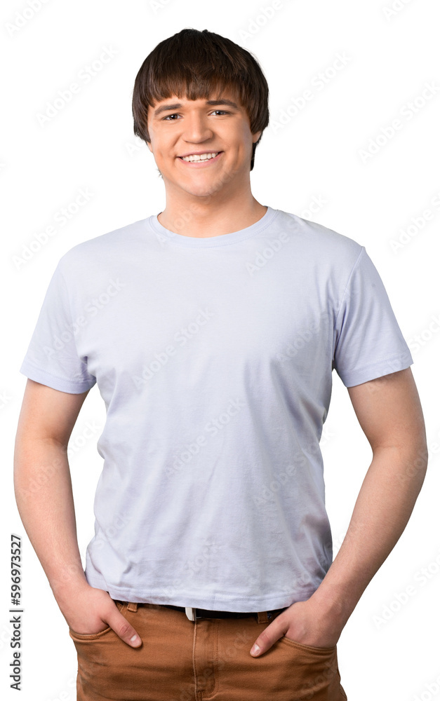 Portrait of smiling man isolated on white background Portrait of smiling man isolated on white background