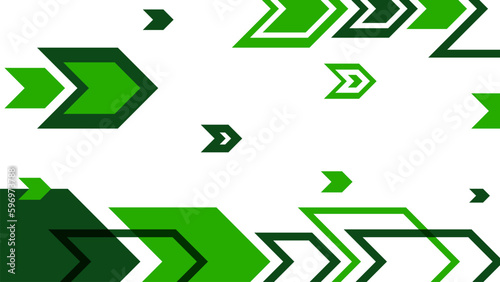overlapping blue green arrow background illustration