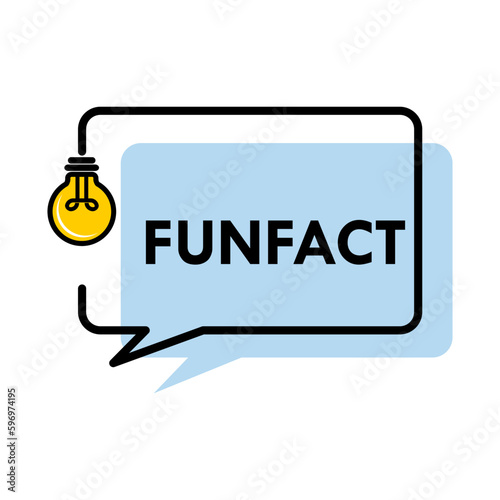 Funfact design logo template illustration