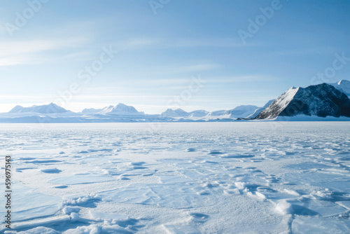 The vast ice and distant mountains and forests