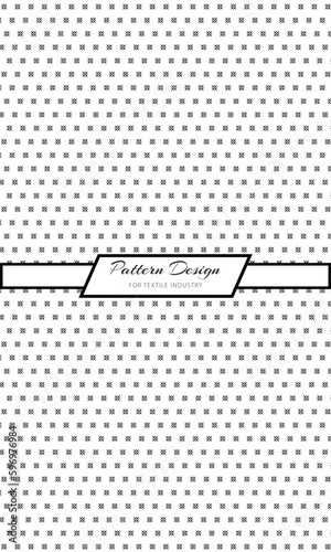 Black Pattern for Punjabi and Shirt fabric print in textile industries.